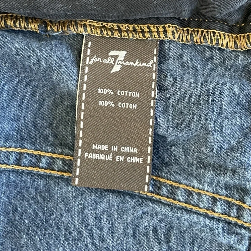 7 For All Mankind Girls Size 6 Blue Denim‎ Trucker Jacket Classic